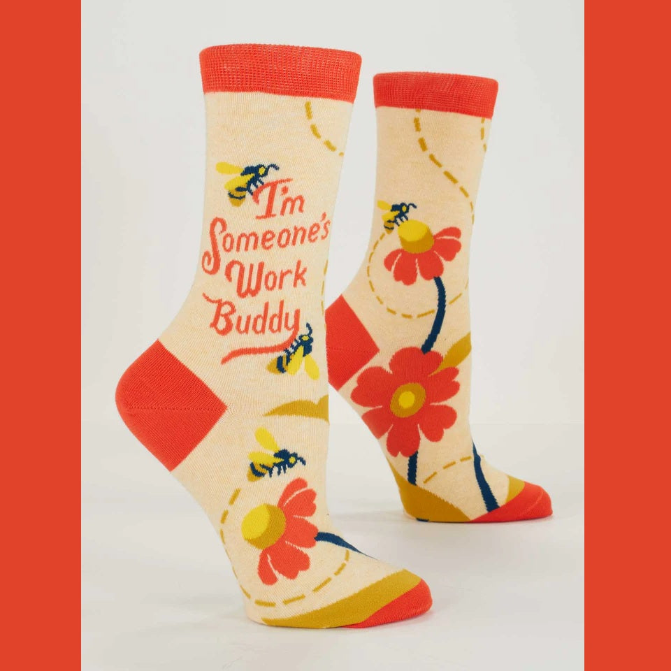 Women's Crew Socks: Work Buddy