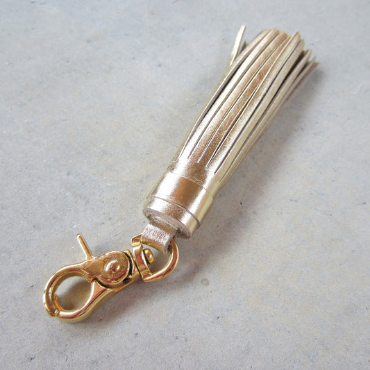 Tassel Key Ring: Gold