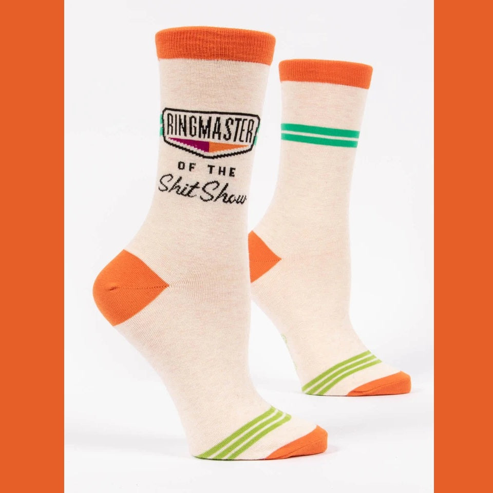Women's Crew Socks: Ringmaster of the Shitshow