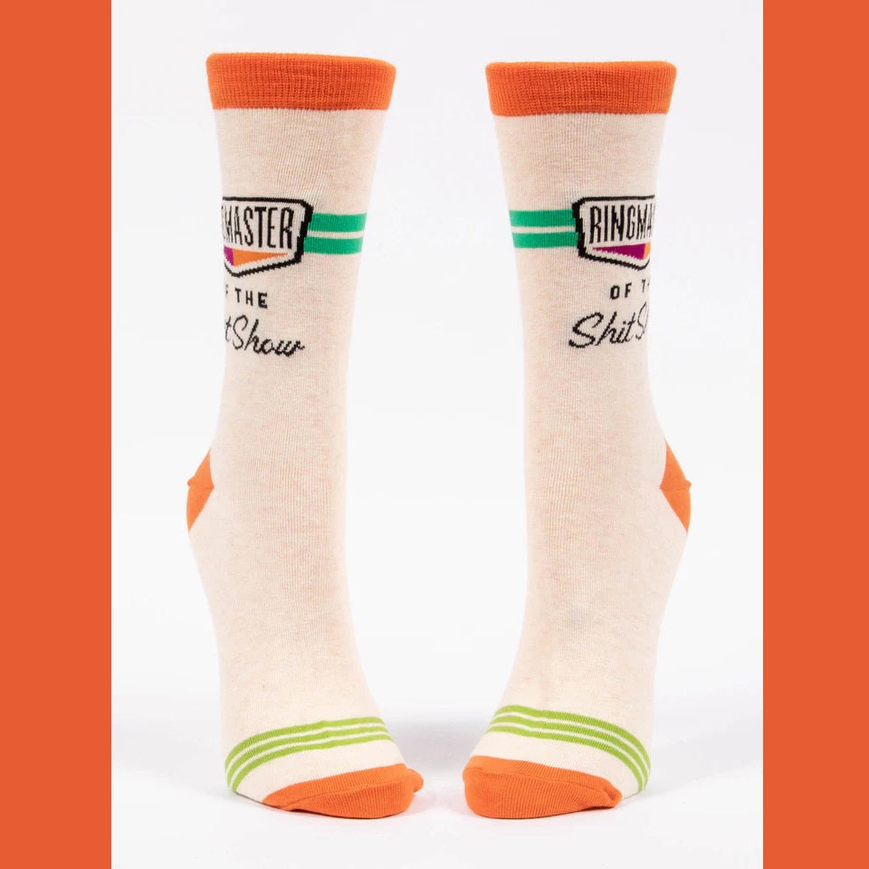 Women's Crew Socks: Ringmaster of the Shitshow