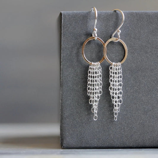 Whisper Earrings in Mixed Metals