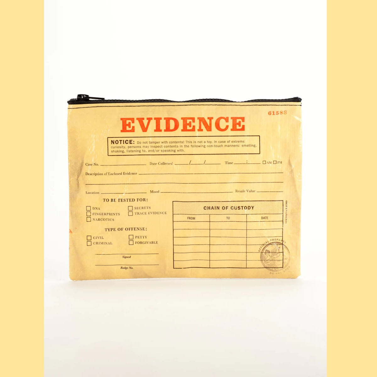 Zipper Pouch: Evidence