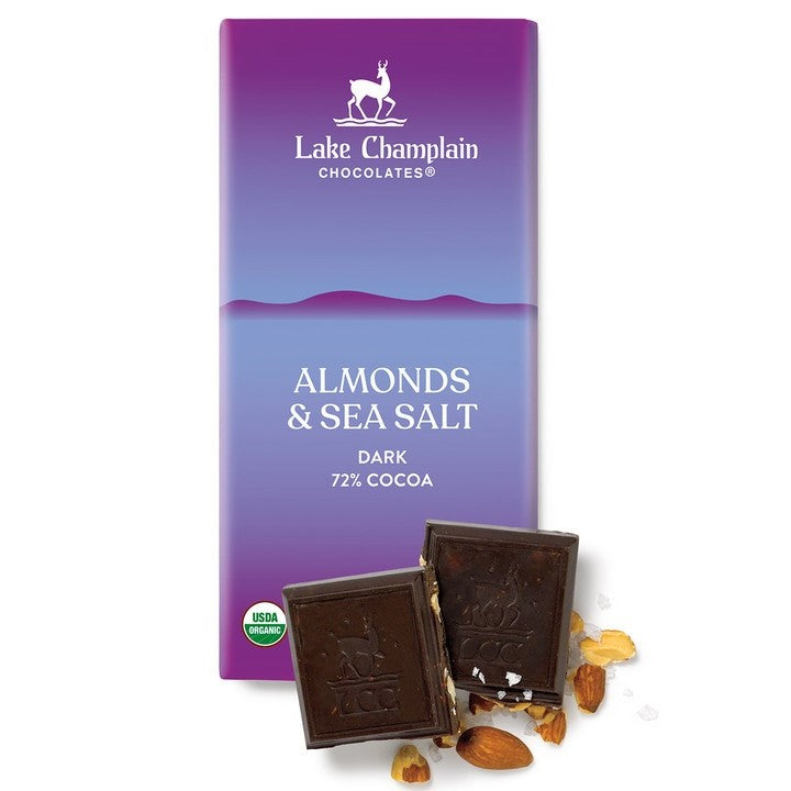 Chocolate Bar: Dark Chocolate Almonds & Sea Salt