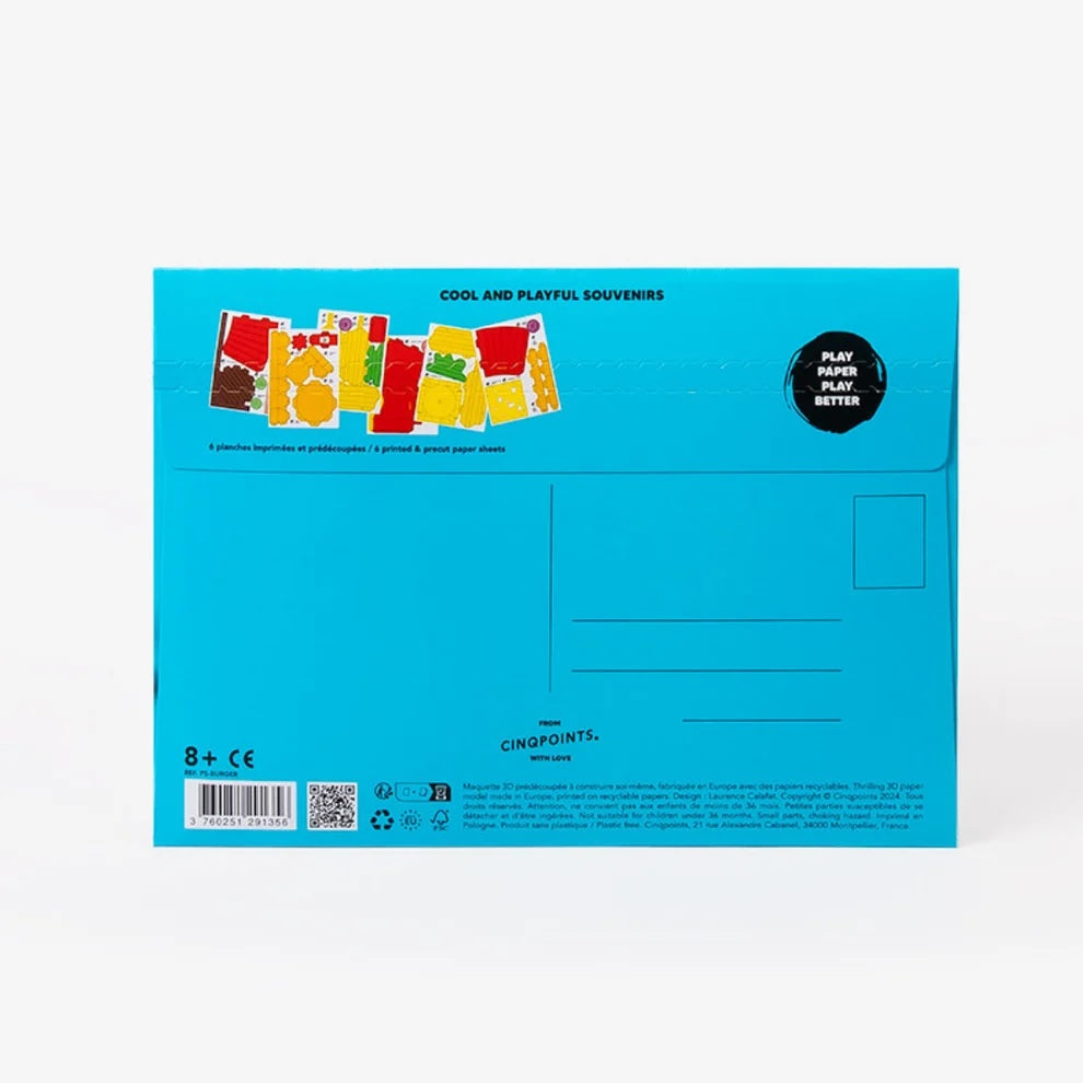 Burger – 3D Paper Food Kit