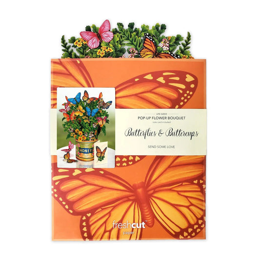 Paper Bouquet: Butterflies and Buttercups