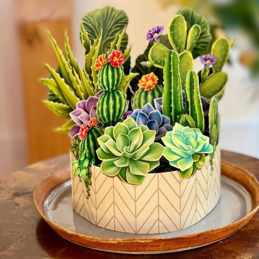 Paper Potted Plant: Cactus Garden