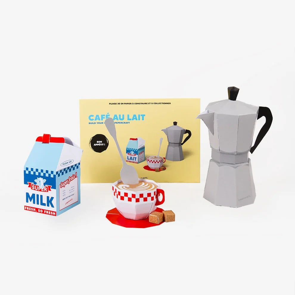 Café au Lait – 3D Paper Food Kit