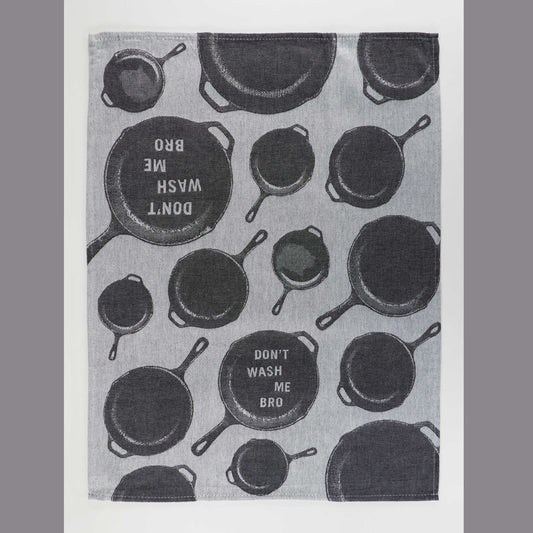 Woven Dish Towel: Don't Wash Me Bro