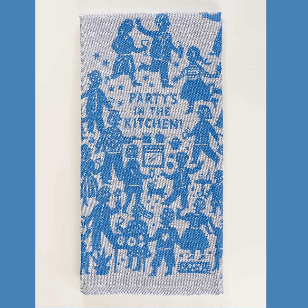 Woven Dish Towel: Party's in the Kitchen