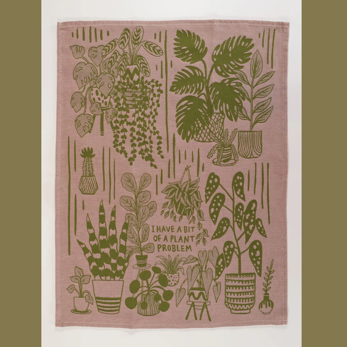 Woven Dish Towel: Plant Problem