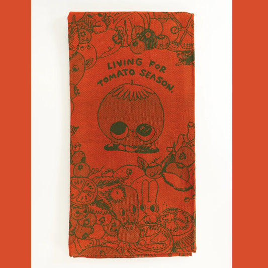 Woven Dish Towel: Living for Tomato Season