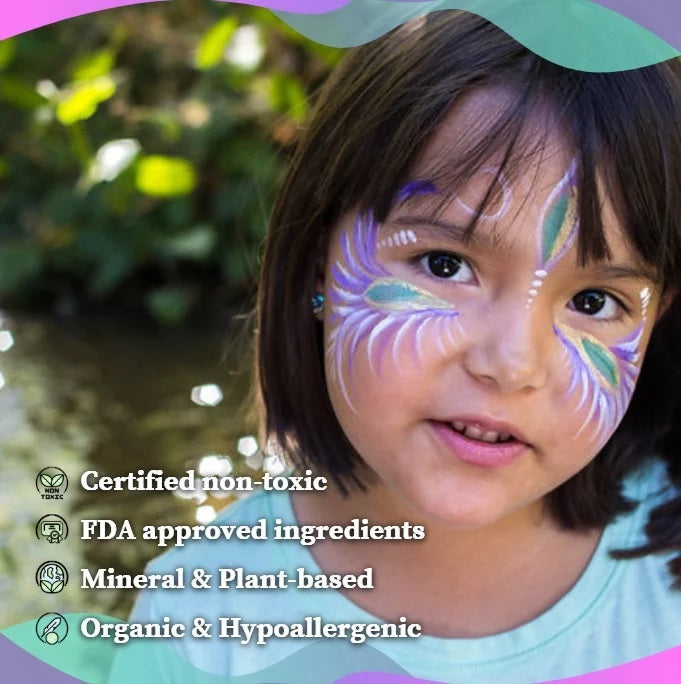 Natural Face Paint Individual Jars