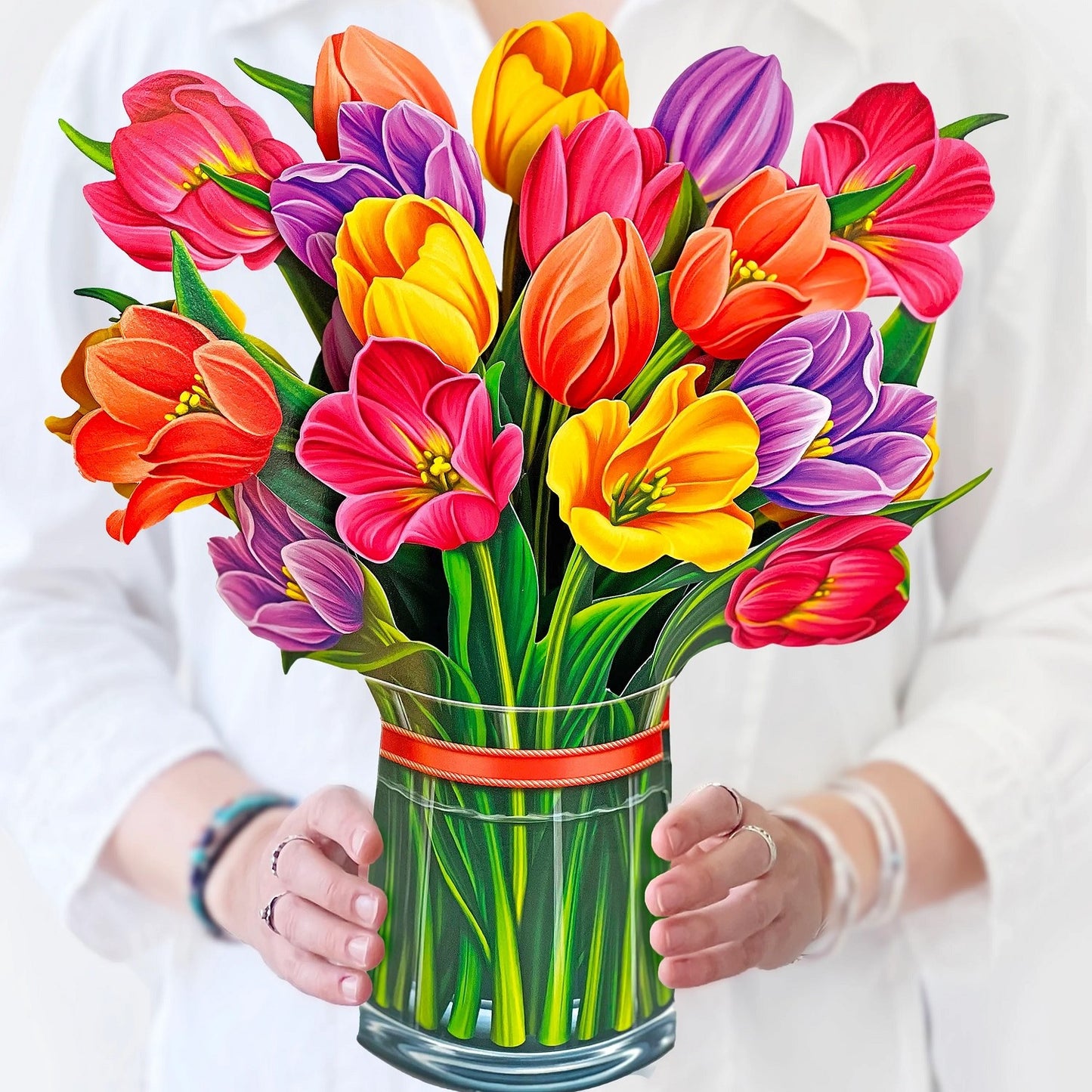 Paper Bouquet: Festive Tulips