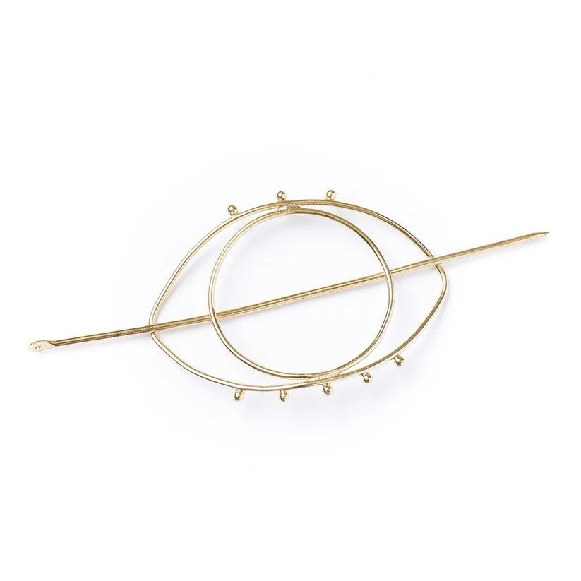 Evil Eye Hair Slide with Stick