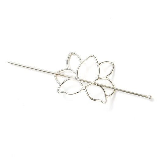 Lotus Hair Slide with Stick