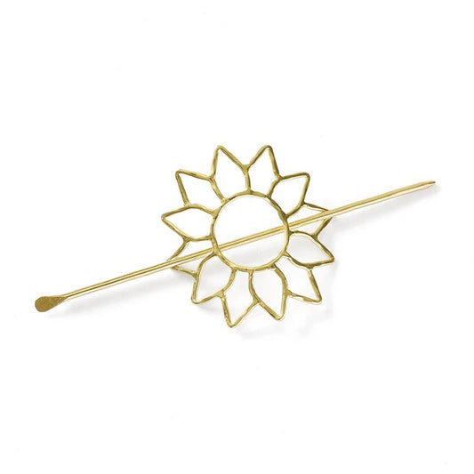 Sunflower Hair Slide with Stick