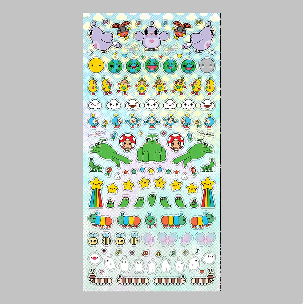 Happy World Mini Stickers Sheet