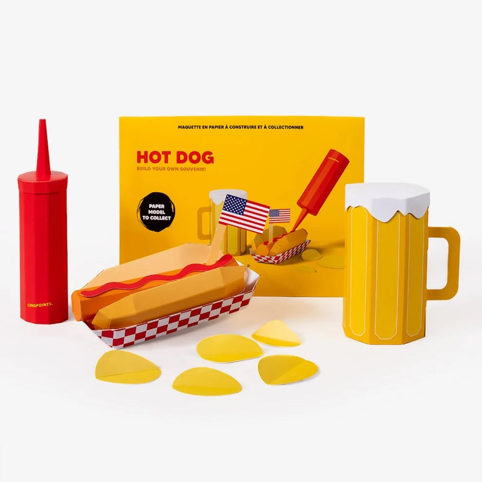 Hot Dog – 3D Paper Food Kit