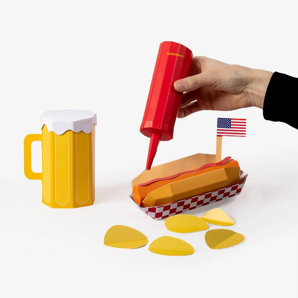 Hot Dog – 3D Paper Food Kit