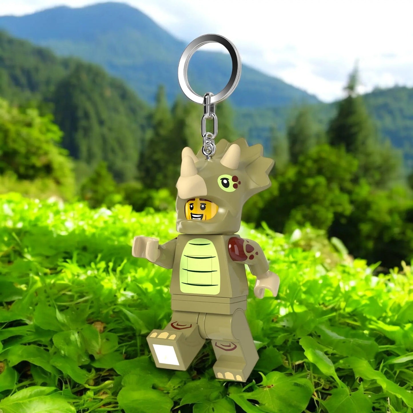 LEGO Minifigures Keychain Light: Triceratops Costume Person