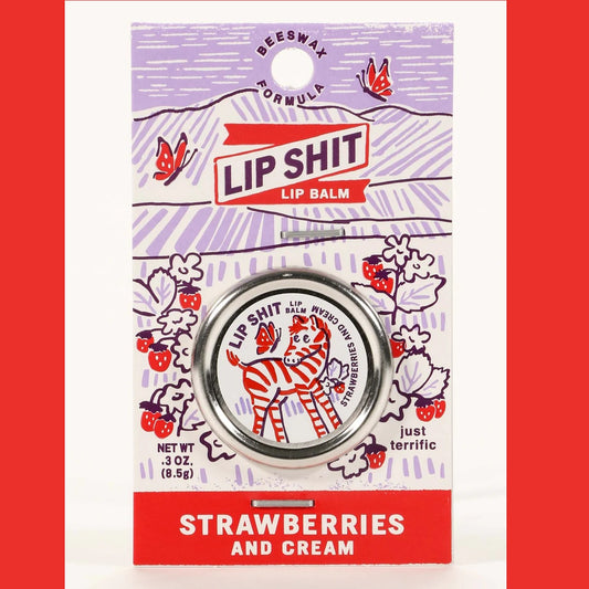 Lip Shit Lip Balm: Strawberry Cream
