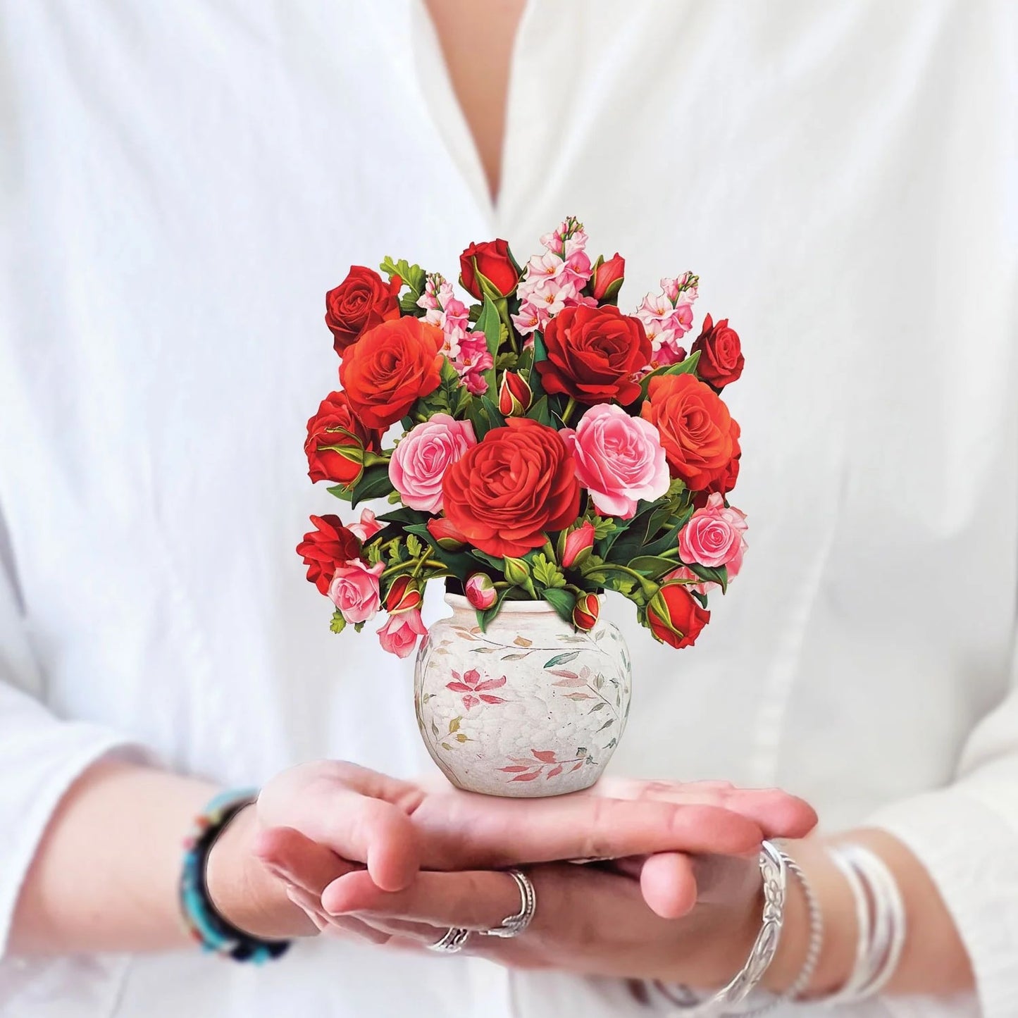 Mini Paper Bouquet: Blooming Roses