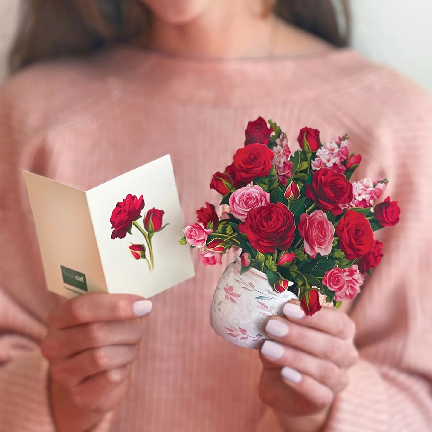 Mini Paper Bouquet: Blooming Roses