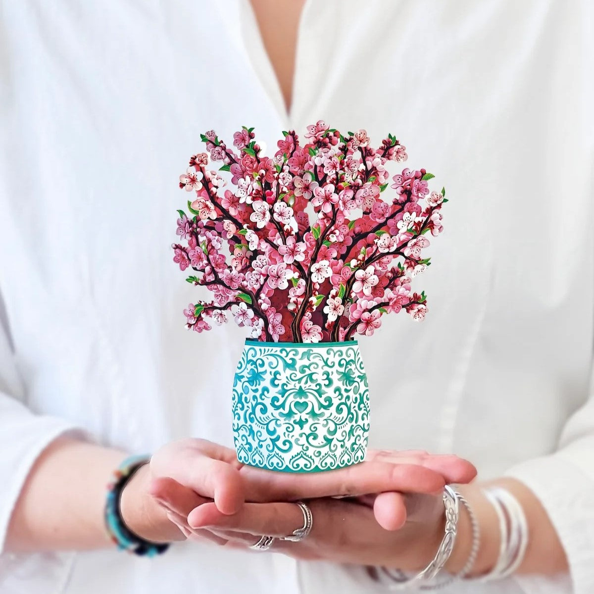 Mini Paper Bouquet: Cherry Blossom