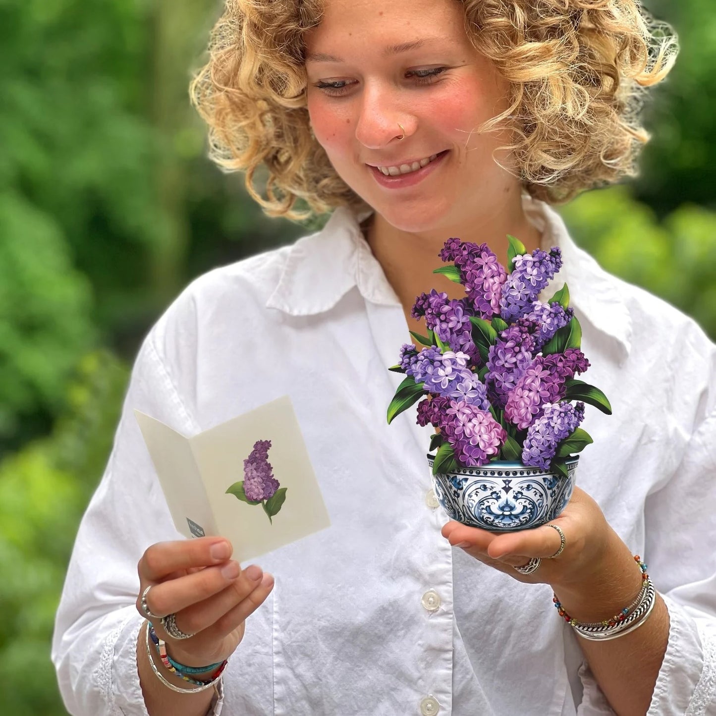 Mini Paper Bouquet: Garden Lilacs