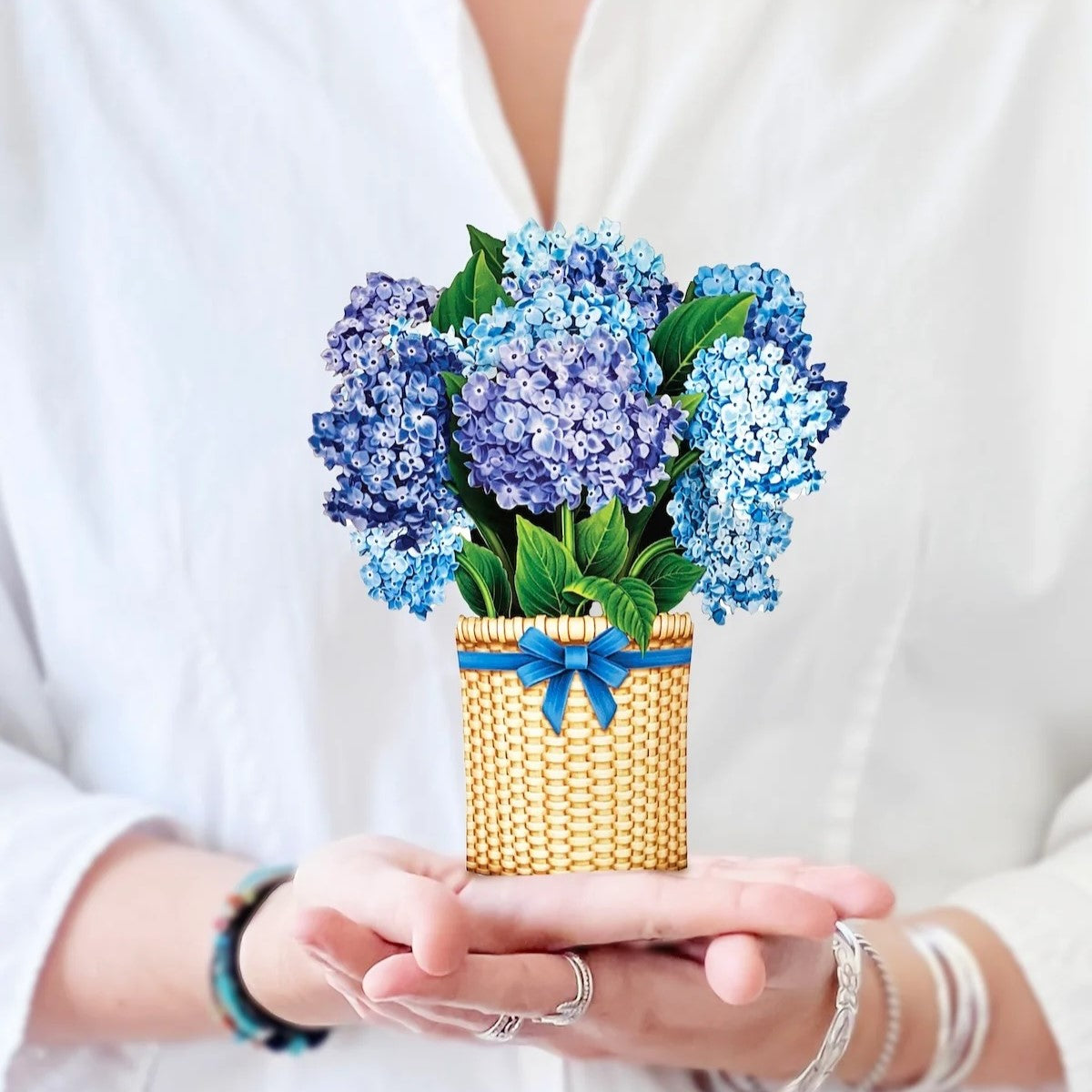 Mini Paper Bouquet: Nantucket Hydrangeas