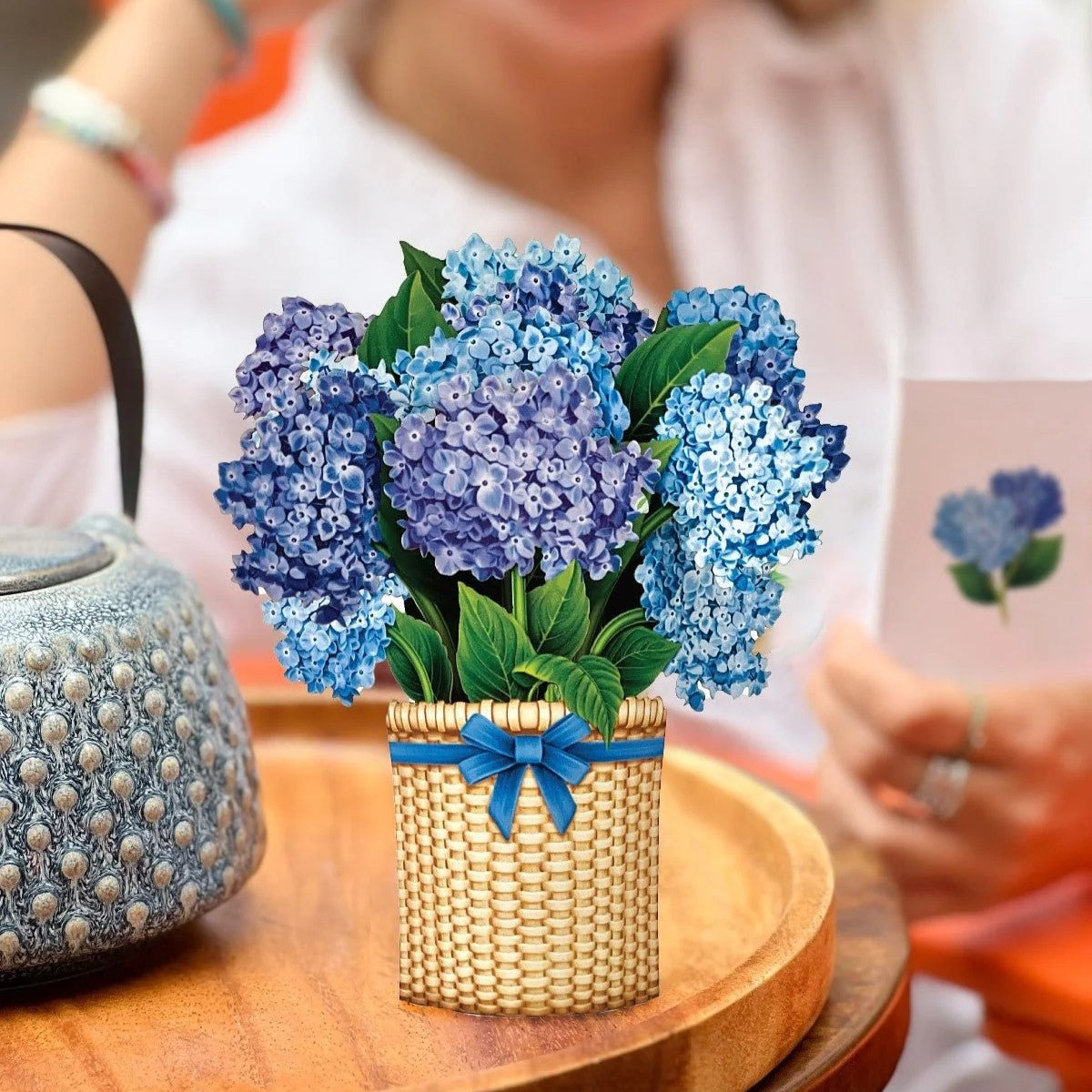 Mini Paper Bouquet: Nantucket Hydrangeas