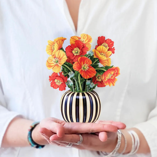 Mini Paper Bouquet: French Poppies