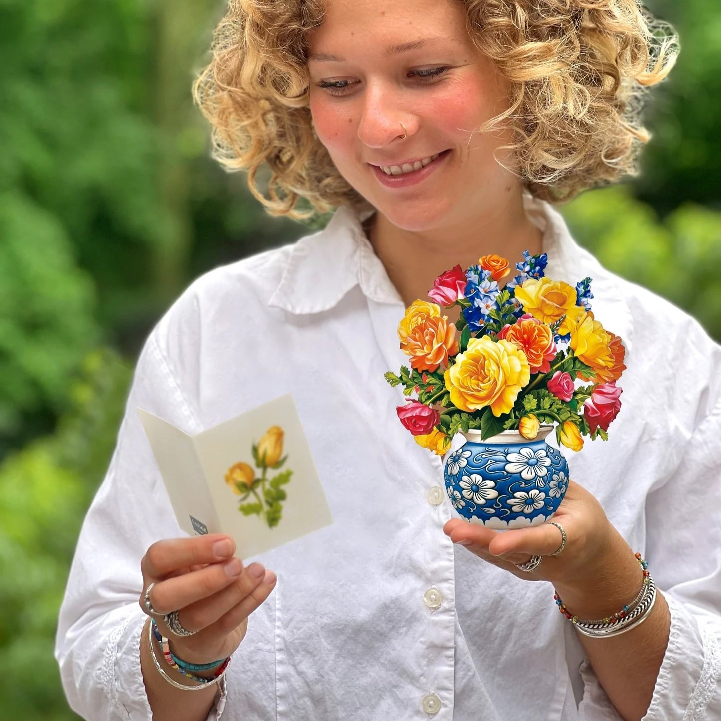 Mini Paper Bouquet: Sorbet Roses