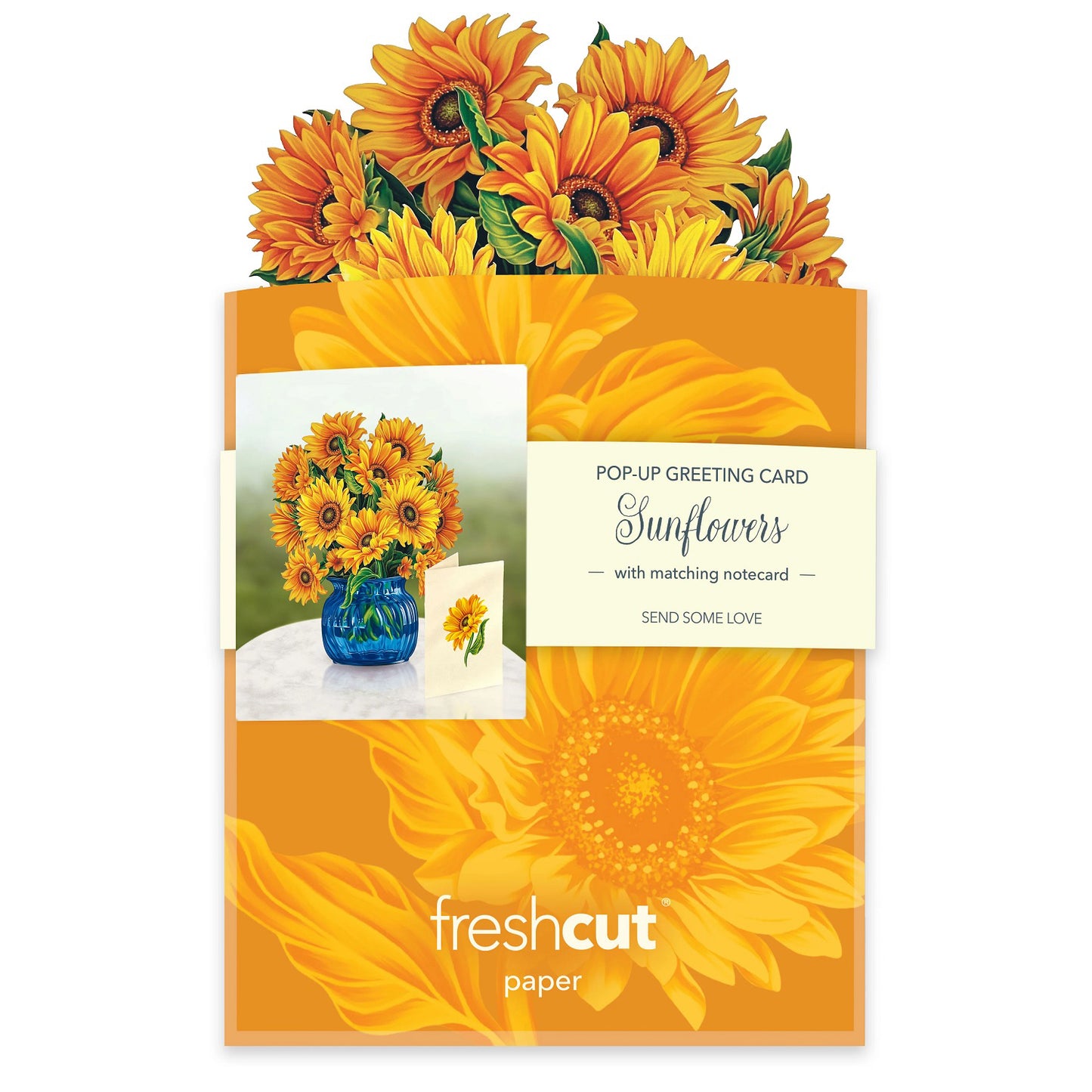 Mini Paper Bouquet: Sunflowers