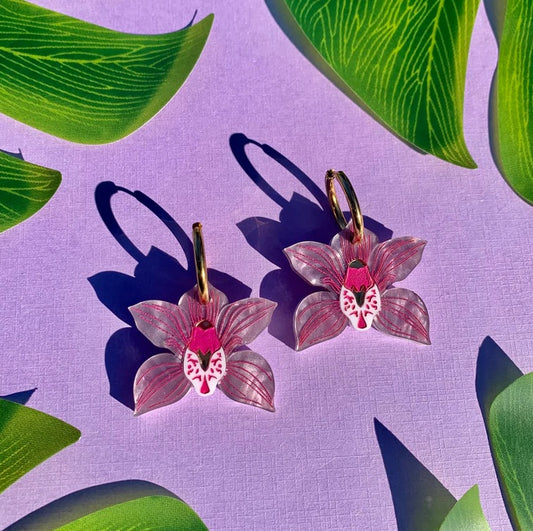 Orchid Acrylic Earrings