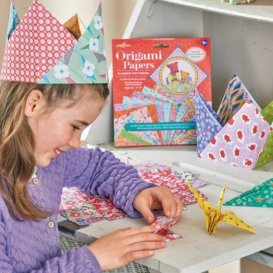 Origami Papers: Flower Patterns