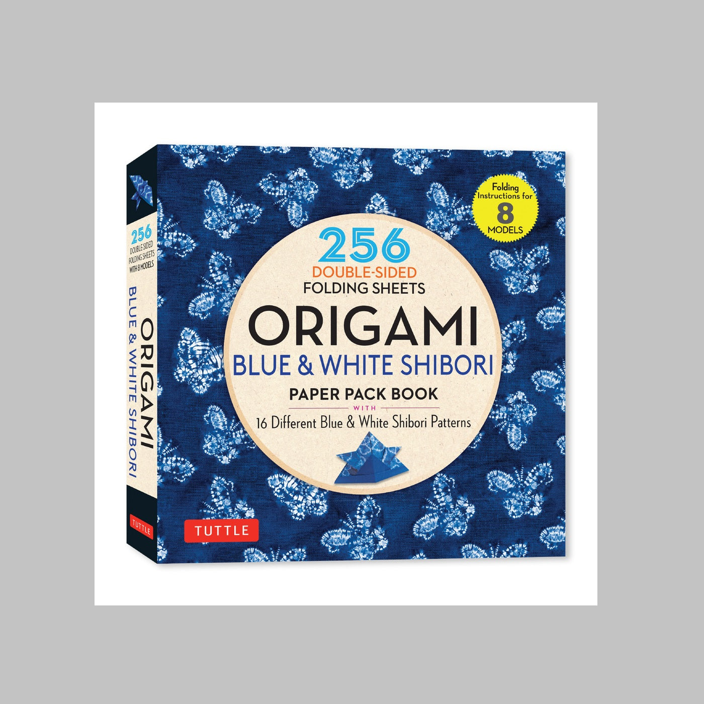 Origami Paper Pack: Blue and White Shibori