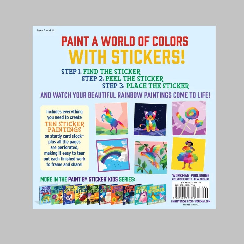 Paint by Sticker Kids: Rainbows Everywhere