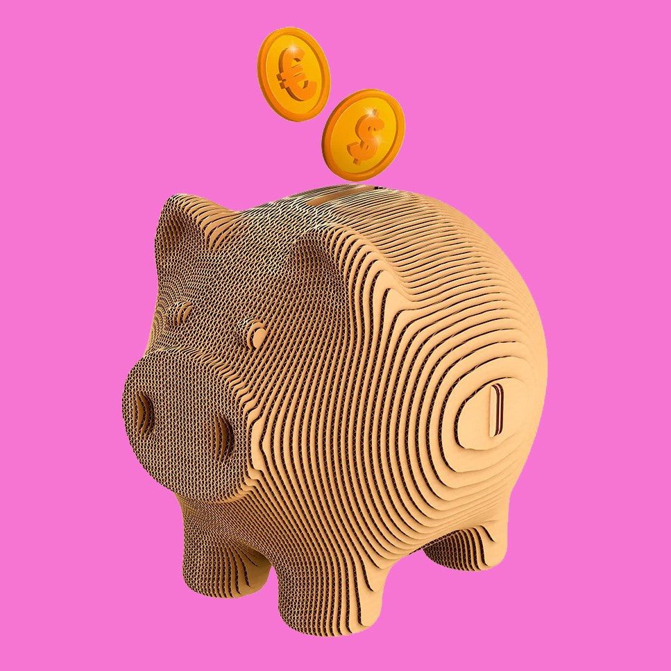 Piggy Money Bank Cartonic 3D Cardboard Puzzle