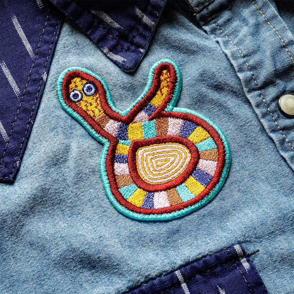 Jeffrey Gibson Iron On Patch: Snake