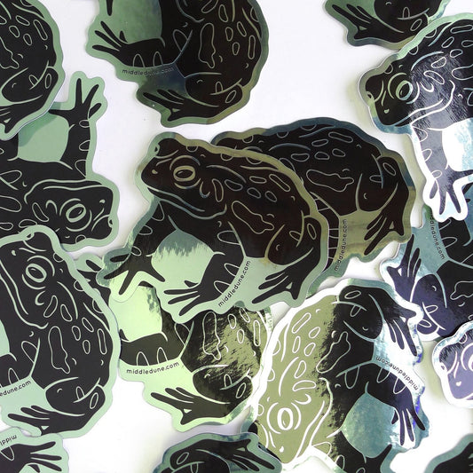 Metallic Toad Sticker