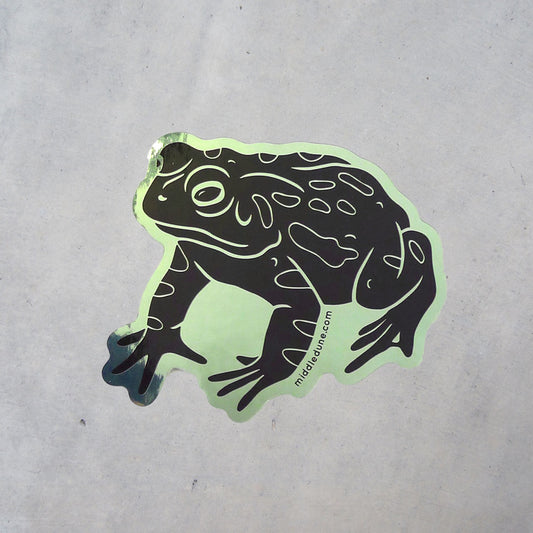 Metallic Toad Sticker