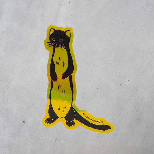 Metallic Weasel Sticker