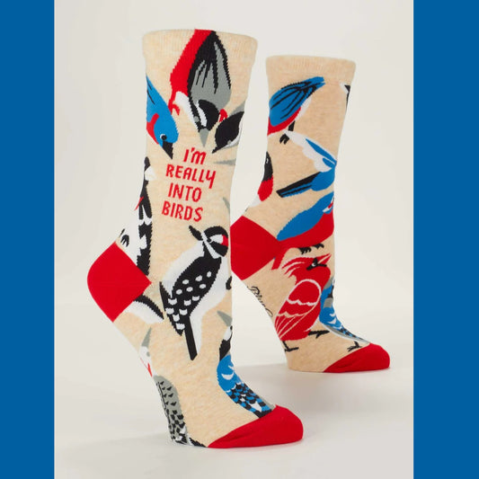 Women's Crew Socks: I'm Really Into Birds