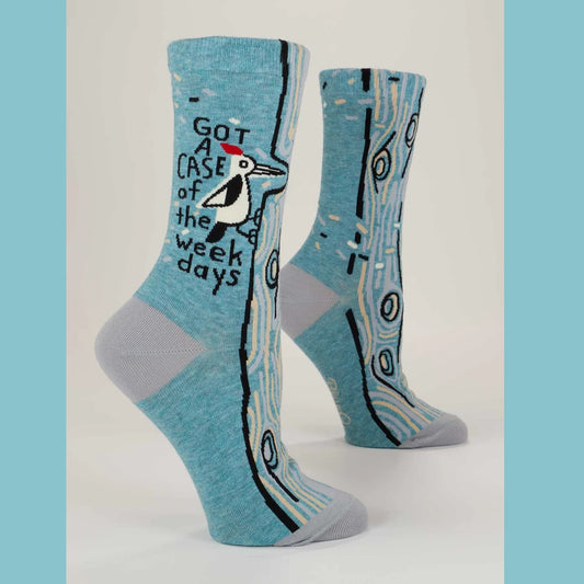 Women's Crew Socks: Got A Case Of The Weekdays