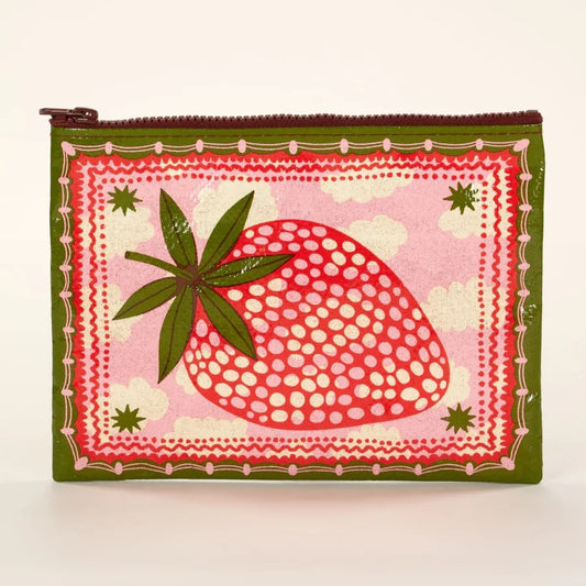 Zipper Pouch: Strawberry Clouds