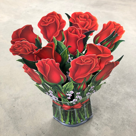 Paper Bouquet: Red Roses