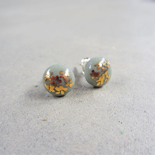 Ceramic Studs: Seafoam Bouquet