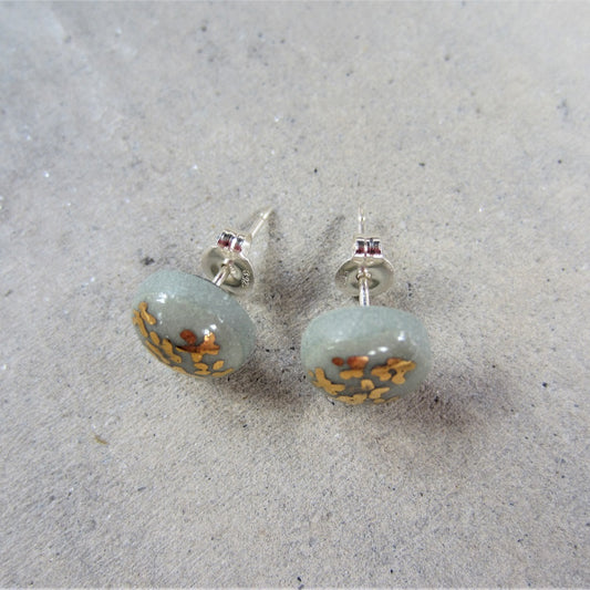 Ceramic Studs: Seafoam Bouquet