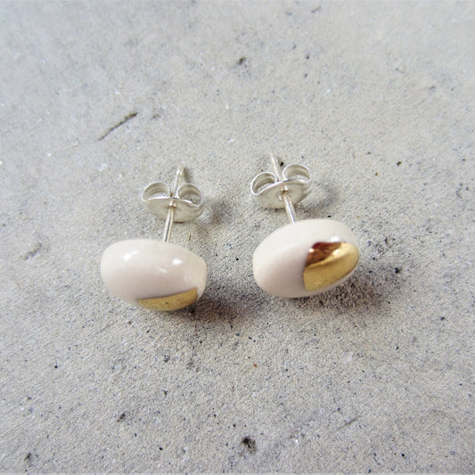 Ceramic Studs: Shell Triangle